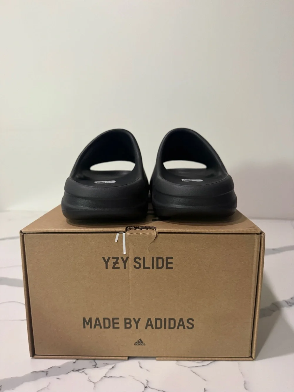adidas YZY Slide — Men's Black Foam Slide Sandals